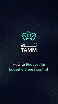 How to request “Household Pest Control” through TAMM