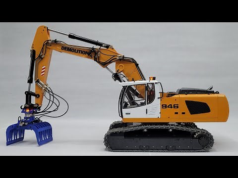 Modell Bagger Liebherr 946 1:14 von MT Models, erste Fahrversuche