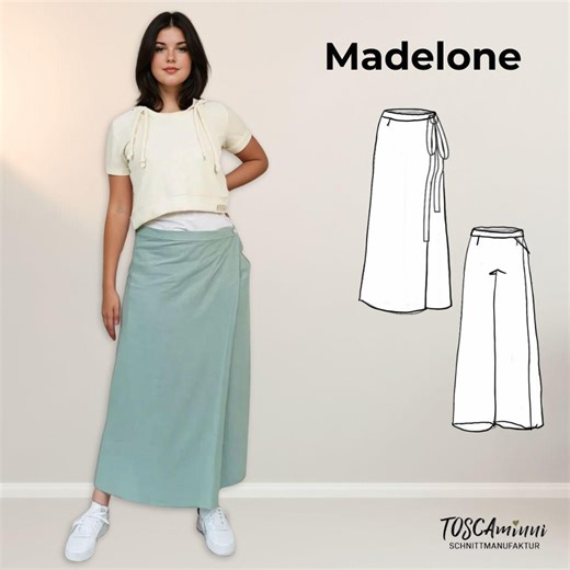Pdf Sewing Pattern for Women's Pants, Sizes 34-54 (EU) Sewing Instruction Wrap Pants | Culottes | Culotte Skirt | Sewing Linen Pants - Etsy Australia