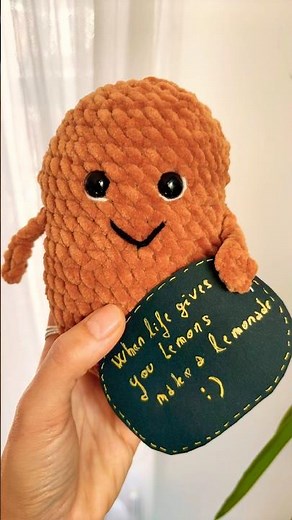 Crochet positive plush patato |the back the front the cuteness ✨🥔🧶