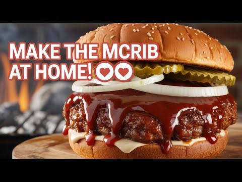 How To Make The McRib 🍔 | Homemade BBQ Rib Sandwich Recipe!