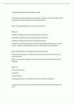 Health Coaching Final Exam Questions with 100 Verified Correct Answers 2025/2026