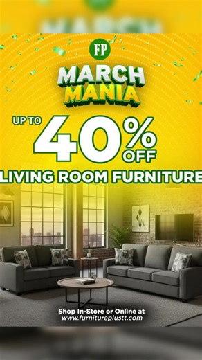 March Mania: Save Up to 40% on Living Room Furniture