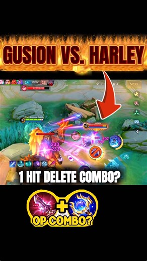 My Gusion vs. Harley 😎⚡ | Outplayed with Perfect Combo #shorts #gusion #mlbb