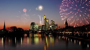 Cimenagraph Downtown Frankfurt Germany Fireworks Dusk Stock Footage Video (100% Royalty-free) 1064754379 | Shutterstock