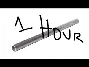 One hour of metal pipe falling sound effect broken up by silence
