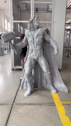 Dowell3D_Printer on Instagram: "Worthy in life. Dangerous in death⚡️ Printed Thor’s hammer and armor? With Dowell 3D Printer, we made the God of Thunder in one piece — no assembly, no seams. Model: DL1624-16 Details link: https://www.dowell3dprinter.xyz/productinfo/1318470.html #3dprinter #3dprinting #foryou #large3dprinter #dowell3d #3d #instagram #sculpture #thor #superhero #dc #marvel #figure"