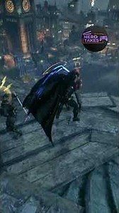 Batman 89 Rooftop Fight | Arkham Knight | Nerd Takes #gaming #batman #batmanarkham #shorts