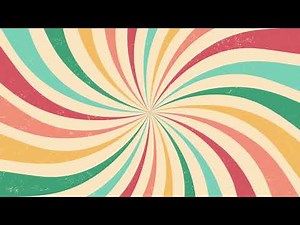 Groovy Retro Spiral Burst Background Loop | 70s Psychedelic Visuals (4K)