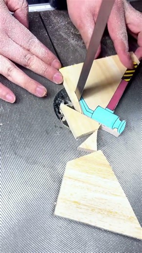 ##Decompression Video & Decompression Audio# Cutting Wood Panel Painting for Hypnosis and