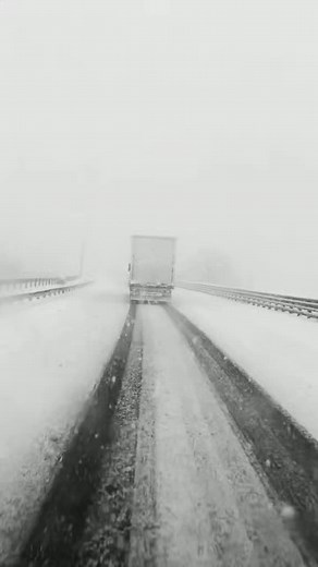 Driving a Semi-Truck on Snowy Roads