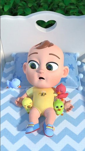Baby with Five Little Colorful Ducks | Lalafun Nursery Rhymes