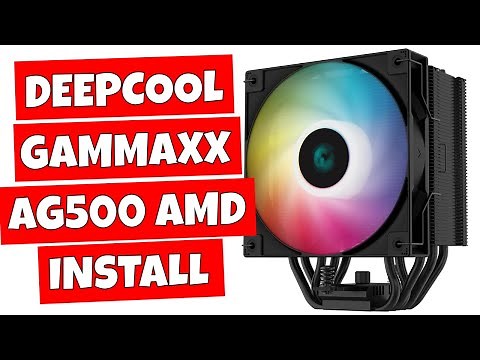 How To Install Deepcool Gammaxx AG500 BK ARGB AMD Ryzen AM4 Platform