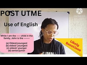 Post UTME Online Tutorials. Post UTME Past Questions and Answers Revision. #PostUTME