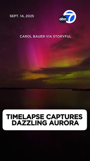 STUNNING! A beautiful green and purple aurora danced in the sky over Minnesota. 🤩💚 | ABC7