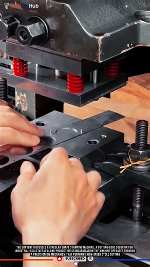 Innovation Circular Stamping: High-Precision Cutting, Mass Production Efficiency, Industrial #tech