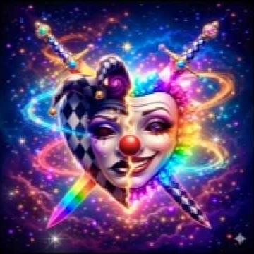 Logo for:Imperial Multiversal Circus Of Fates & Equilibrium #clowncore#glitchcore#logointrovideo