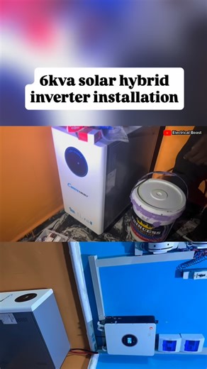How to install a 6kva solarinverter hybrid inverter. #solar #solarsystem | Gideon Aghahowa