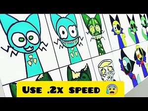 Draw Sprunki Pyramixed Acid And Tox Phases 😱🤯.Use 0.2x Speed 😰😰.