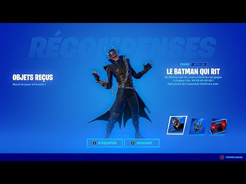 skin 'BATMAN QUI RIT' gratuit et en avance sur Fortnite !!