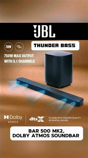 JBL Bar 500 MK2 🔥 Dolby Atmos Sound Test & Review | 750W Bass Beast! Worth Buying? #speaker #jbl