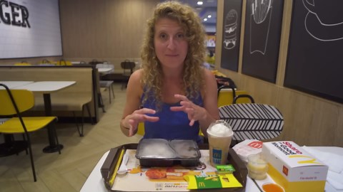 Tasting McDonald's Thailand: Pad Ka Prao & Corn Soup Pie