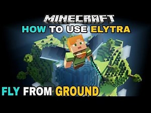 How To Fly With Elytra US in Firework Rocket in Minecraft ‪@Supergamer75gaming‬