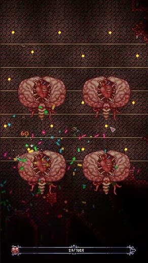 Terraria happy grenade VS Brain of Cthulhu| One Weapon, One Boss #gaming #terraria #terrariashorts