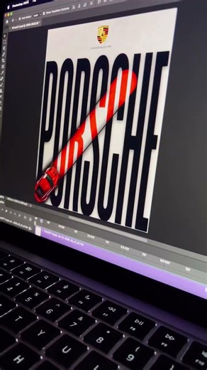 How to design a dynamic automotive typography poster