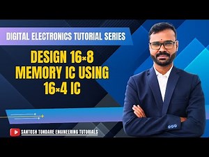#digitalelectronics | Design a 16*8 Memory IC using 16*4 IC|Semiconductor memories