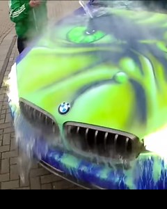 Hot Water Reveals The Incredible Hulk in This Car's Cool Custom Paint Job — GeekTyrant