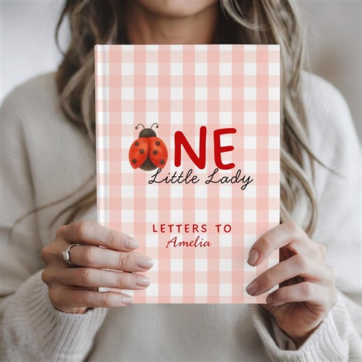 Personalized Ladybug First Birthday Journal, First Birthday Party Guest Book, 1st Birthday Keepsake, Birthday Letters Notebook for Girl - Etsy