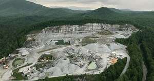 Aerial View Open Pit Mining Site Stock Footage Video (100% Royalty-free) 3402888505 | Shutterstock