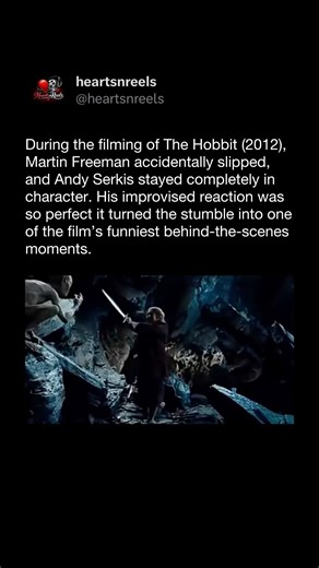 Andy Serkis Stayed in Character After Martin Freeman Slipped | The Hobbit (2012)