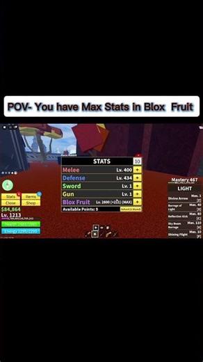 Max Stats in Blox Fruit 🤯🤯