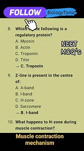 5.9K views · 83 reactions | Topic. Muscle, Contractile proteins and...