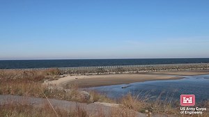 U.S. Army Engineer and Research Development Center (ERDC) launch ecoMapper and drone at Burns Harbor during dredging operations B-roll