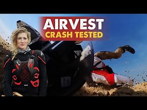 Alpinestars TechAir Off Road airvest airbag review with real-life crash deployment footage