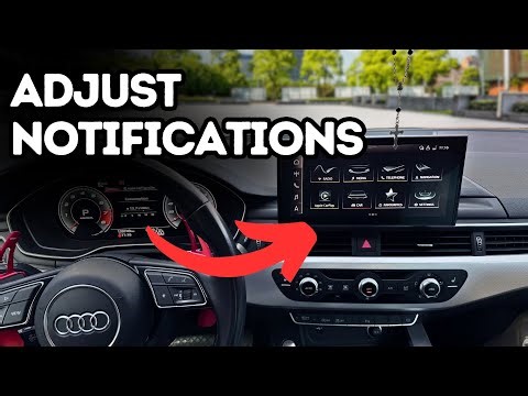 Audi MMI (MIB 3): Adjust Notification Settings — A3 A4 A5 A6 Q5 Q7 Q8 e-tron (2019–2024)