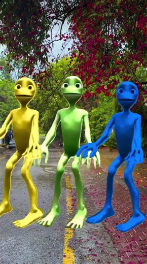 Big alien chase T-rex chasingpart-222#sorts #alien#YouTube#alien