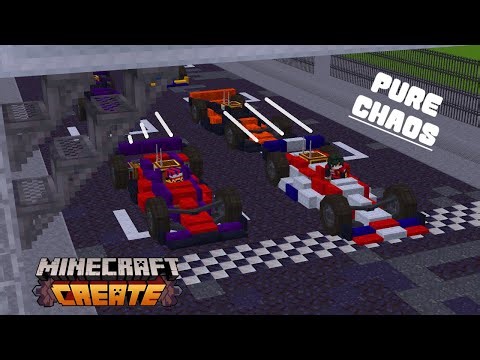 Racing F1 Cars In Minecraft With My Friends And It Was Chaos!!