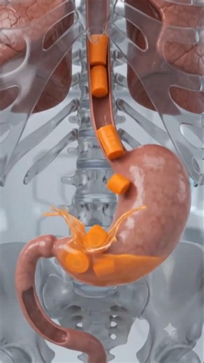 What Happens Inside Your Body After Eating a Carrot? | 3D Human Digestion Animation 🥕