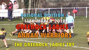 Greenock Wanderers Ladies v Annan Warriors - The Greenock try
