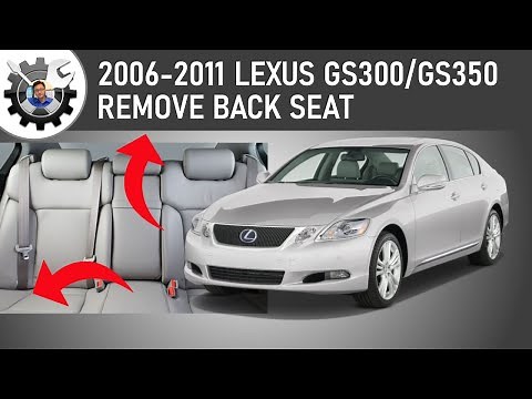 3rd Gen Lexus GS Lexus/Toyota Back seats removal.