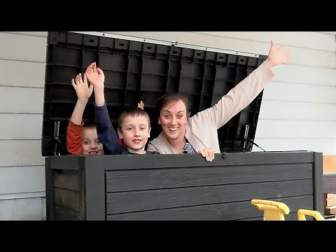 Keter Westwood Deck Box: 150 Gallon Plastic Backyard Outdoor Storage Box for Patio, Garden REVIEW
