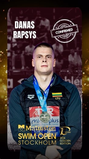 Sweswimteam | Danas Rapsys - confirmed! 🔥 En av världens hetaste simmare är klar för Malmsten Swim Open 2026! Med hela 66 medaljer från internationella... | Instagram