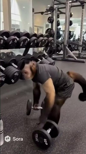 Muscular Monkey Workout 💪 | Realistic AI Monkey Training Hard at the Gym | Rankify