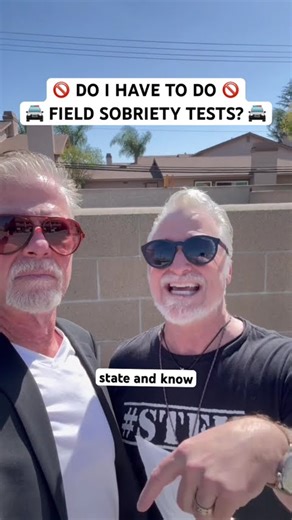 In California, the field sobriety tests #education