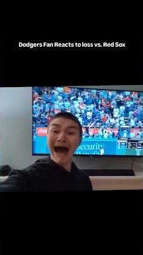Dodgers Fan Reacts to loss vs. Red Sox! Game 2 #mlb #redsox #baseball #dodgers