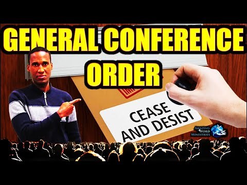 Adventist General Conference Pastor Ordered Amazing Word Ministries To Cease & Desist And A Lawsuit